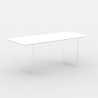 Transparante eettafel 140x80 cm in modern minimalistisch design Faust Verkoop