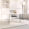 Transparante eettafel 140x80 cm in modern minimalistisch design Faust Aanbieding