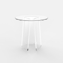 Ronde transparante salontafel 45 cm in modern design Bridget Aanbod