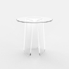 Ronde transparante salontafel 45 cm in modern design Bridget Aanbod