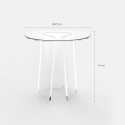 Ronde transparante salontafel 45 cm in modern design Bridget Korting