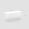 Transparante eettafel 140x80 cm in modern minimalistisch design Faust Korting