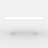 Transparante eettafel 140x80 cm in modern minimalistisch design Faust Aanbod