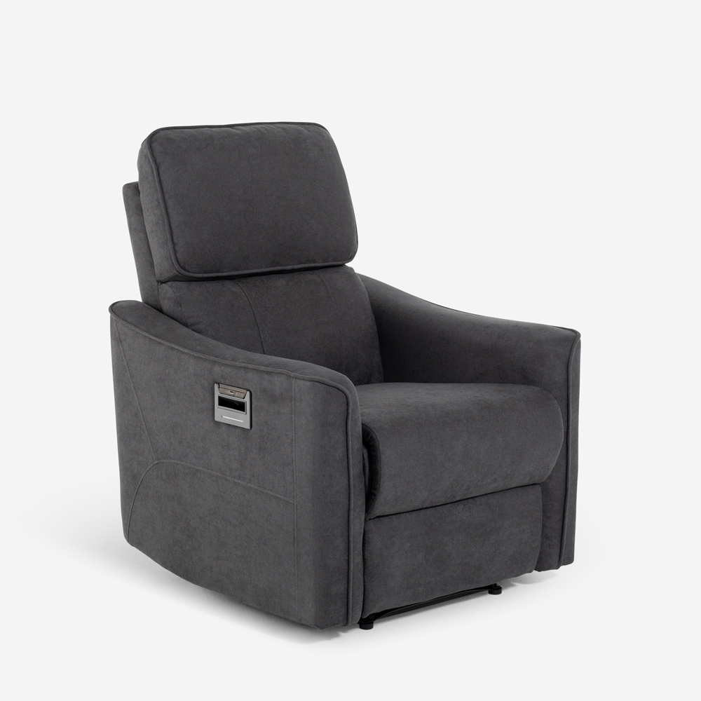 Elektrisch verstelbare relaxfauteuil met USB-oplader Eleonora Aanbieding Elektrisch verstelbare relaxfauteuil met USB-oplader Eleonora Aanbieding