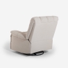 Verstelbare elektrische relaxfauteuil in stof met USB-oplader Michelle Korting