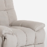 Verstelbare elektrische relaxfauteuil in stof met USB-oplader Michelle Catalogus
