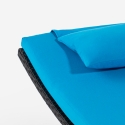 Set van 2 rotan ligbedden met klaptafel Lanzarote 