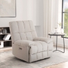 Verstelbare elektrische relaxfauteuil in stof met USB-oplader Michelle Verkoop