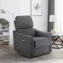 Elektrisch verstelbare relaxfauteuil met USB-oplader Eleonora Verkoop