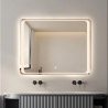 Rechthoekige badkamerspiegel met LED-verlichting 70x90 cm Morgen L Korting