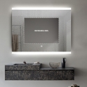Rechthoekige badkamerspiegel met LED-verlichting 130x80 cm Krona XL Kortingen