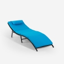 Set van 2 rotan ligbedden met klaptafel Lanzarote Voorraad