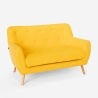 2-zitsbank van stof in modern Scandinavisch design Irvine 