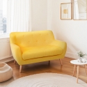2-zitsbank van stof in modern Scandinavisch design Irvine 