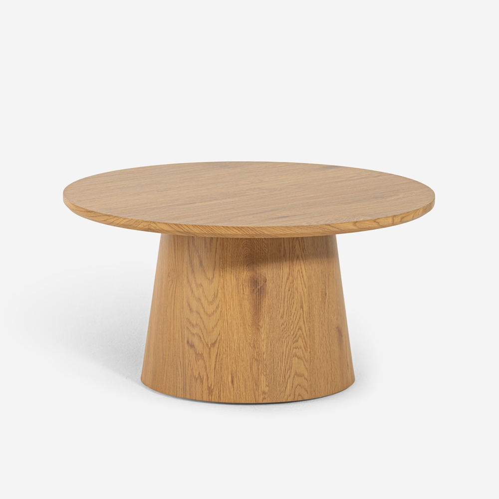 Lage ronde houten salontafel 80cm voor in de woonkamer Nauru Aanbieding Lage ronde houten salontafel 80cm voor in de woonkamer Nauru Aanbieding