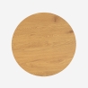 Lage ronde houten salontafel 80cm voor in de woonkamer Nauru Korting