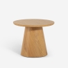 Lage ronde houten salontafel 60 cm voor in de woonkamer Falkland Aanbieding
