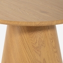 Lage ronde houten salontafel 60 cm voor in de woonkamer Falkland Aanbod