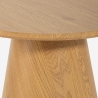 Lage ronde houten salontafel 60 cm voor in de woonkamer Falkland Aanbod