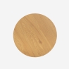 Lage ronde houten salontafel 60 cm voor in de woonkamer Falkland Korting