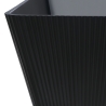 Vrijstaand zwart design bad 170x75 cm gegroefd Arkoi Dark Korting