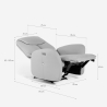 Modern design verstelbare elektrische relaxfauteuil met USB Jennifer Voorraad