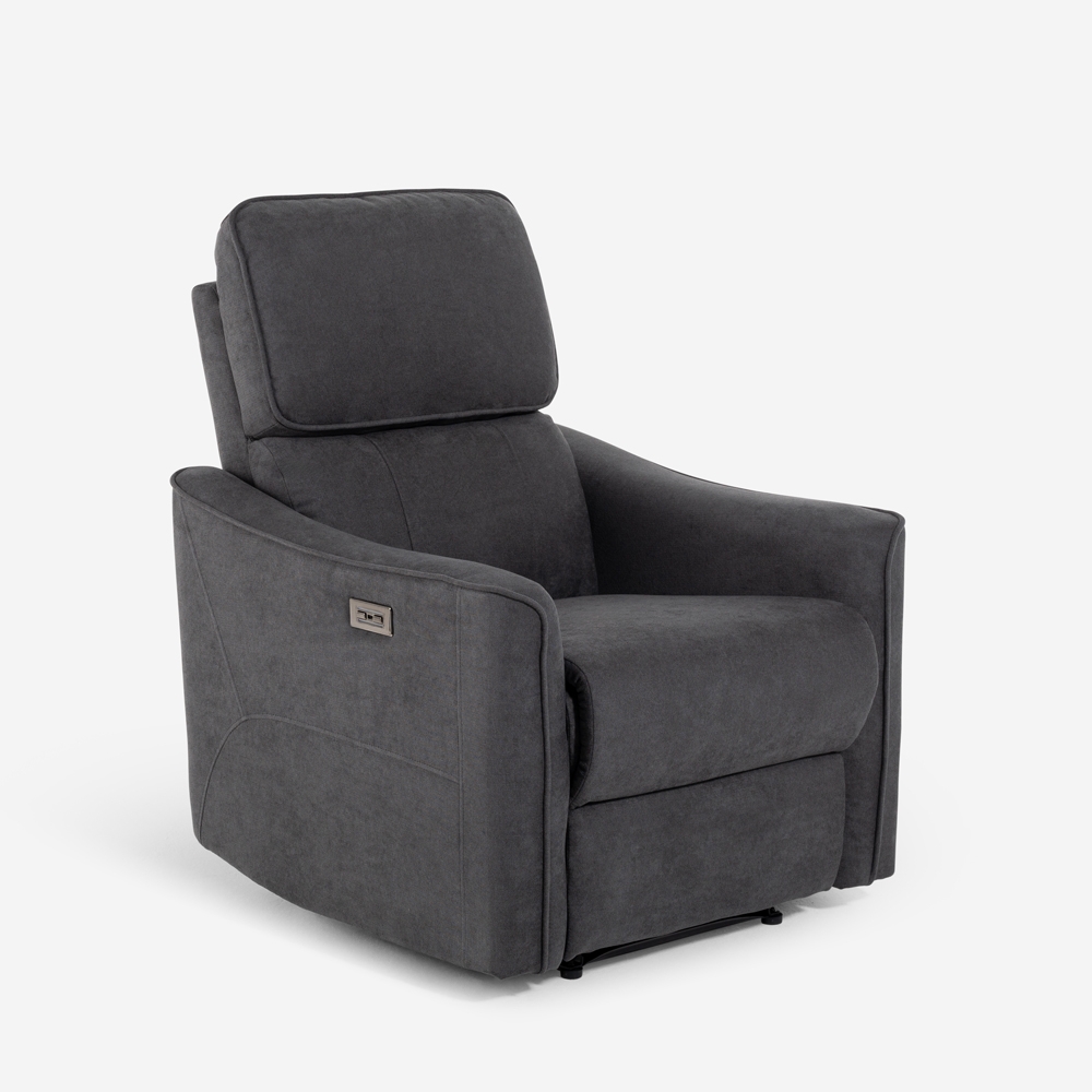 Ergonomische elektrische verstelbare stoffen relaxfauteuil met USB Chiara Aanbieding Ergonomische elektrische verstelbare stoffen relaxfauteuil met USB Chiara Aanbieding