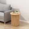 Ronde salontafel 45x55 cm met gegroefde tafelpoot Quid Voorraad
