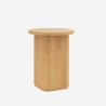 Ronde salontafel 45x55 cm met gegroefde tafelpoot Quid Kortingen