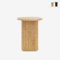 Ronde salontafel 45x55 cm met gegroefde tafelpoot Quid Aanbieding
