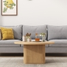 Ronde salontafel 80x45 cm met gegroefde tafelpoot Vaik Model