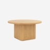 Ronde salontafel 80x45 cm met gegroefde tafelpoot Vaik Catalogus