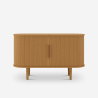 Vintage dressoir met 2 houten schuifdeuren 120cm Ambis Catalogus