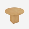Ronde zwarte of houten eettafel 120 cm Tiwit Catalogus