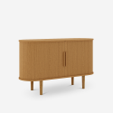 Vintage dressoir met 2 houten schuifdeuren 120cm Ambis Keuze