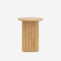 Ronde salontafel 45x55 cm met gegroefde tafelpoot Quid Catalogus