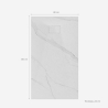 Inbouwdouchebak 120x80 cm in met marmereffect hars Stone MM Catalogus
