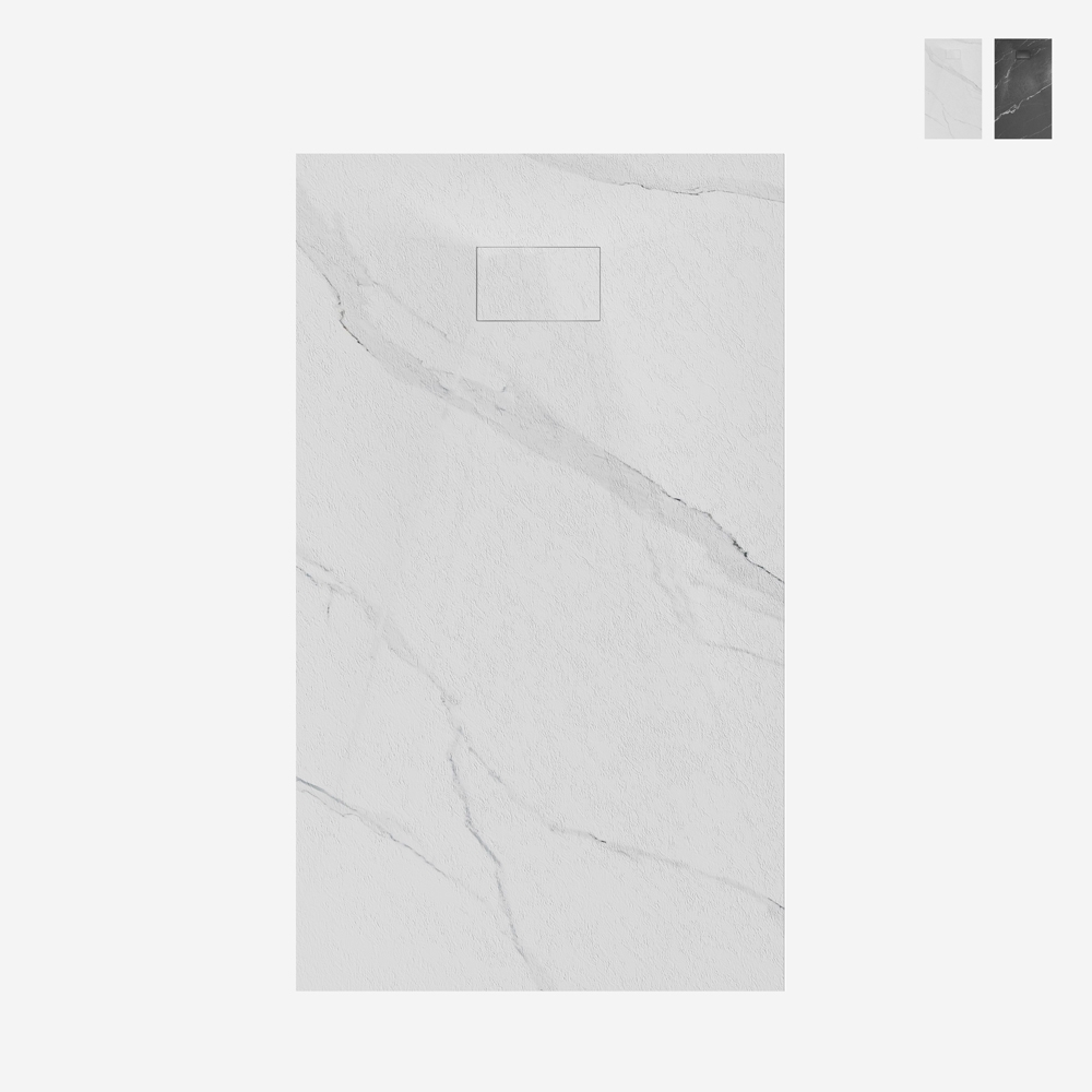Rechthoekige douchebak 120x90 cm gelijk met de vloer met marmereffect Stone MM Aanbieding Rechthoekige douchebak 120x90 cm gelijk met de vloer met marmereffect Stone MM Aanbieding