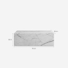 Salontafel met modern design en marmereffect 90x50x28 cm Mahner Voorraad