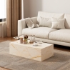 Salontafel met modern design en marmereffect 90x50x28 cm Mahner Korting