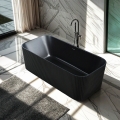 Vrijstaand matzwart rechthoekig ligbad 170x75 cm Lemno Dark Aanbieding