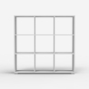 Moderne witte houten boekenkast 108 x 29 x 104 cm Wari Verkoop