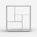 Lage witte modern design boekenkast 80 x 24 x 83,5 cm Zilly Verkoop