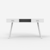 Wit bureau in Scandinavische stijl met 2 lades 150x60 cm Sidney Aanbod