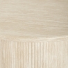 Moderne ronde eettafel van 120 cm van hout met steeneffect Kara Aanbod