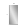 Grote moderne zwarte staande verticale spiegel 180x80 cm Hamstur-B Kortingen
