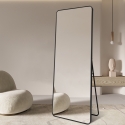 Grote moderne zwarte spiegel 180x80 cm Arsen-B Aanbod