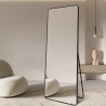 Grote moderne zwarte spiegel 180x80 cm Arsen-B Aanbod