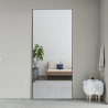 Grote moderne zwarte staande verticale spiegel 180x80 cm Hamstur-B Aanbod