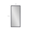 Modern design wand- of vloerspiegel 180x80 cm grijs Heima Catalogus